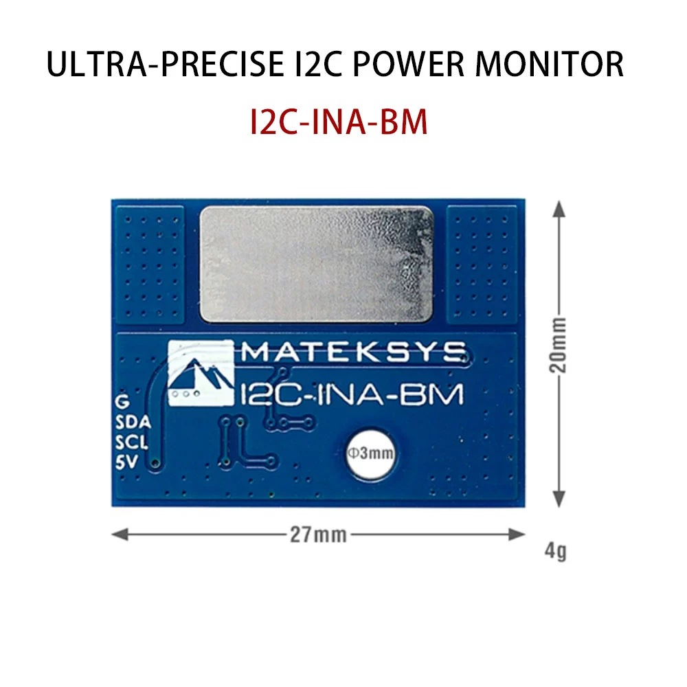 Сверхточный контроллер питания Matek I2C-INA-BM для мониторинга тока и напряжения - Image 2