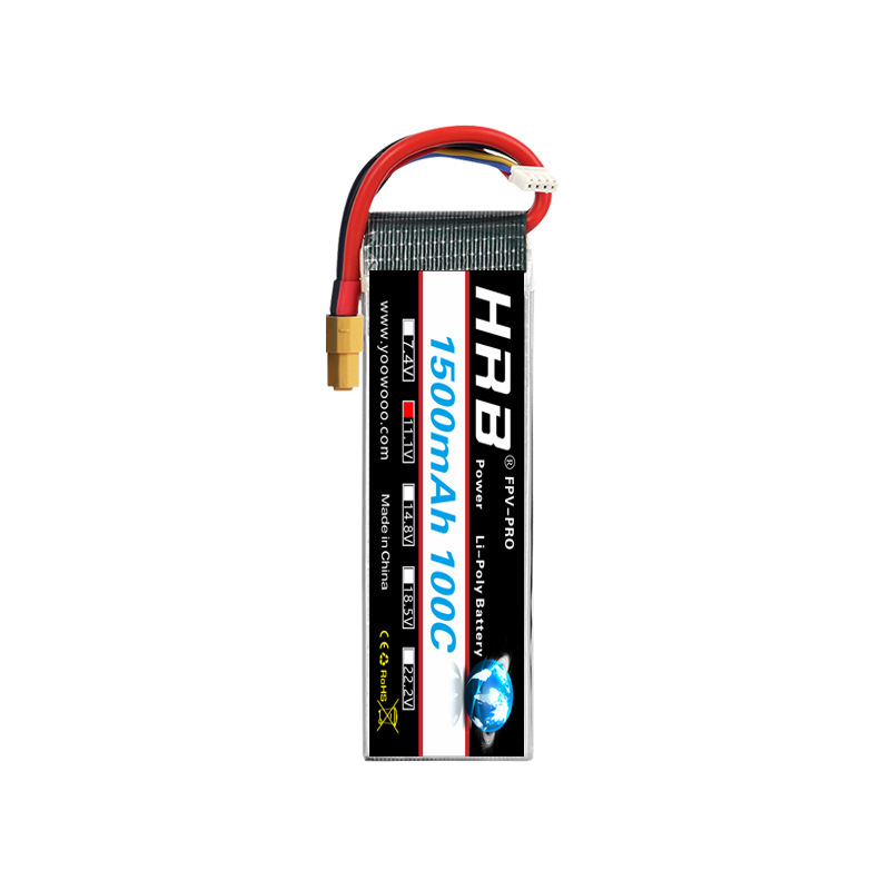 Акумулятор LiPo HRB 1500 мА·год, 6S, 22,2 В – для квадрокоптерів FPV та моделей RC - Image 5