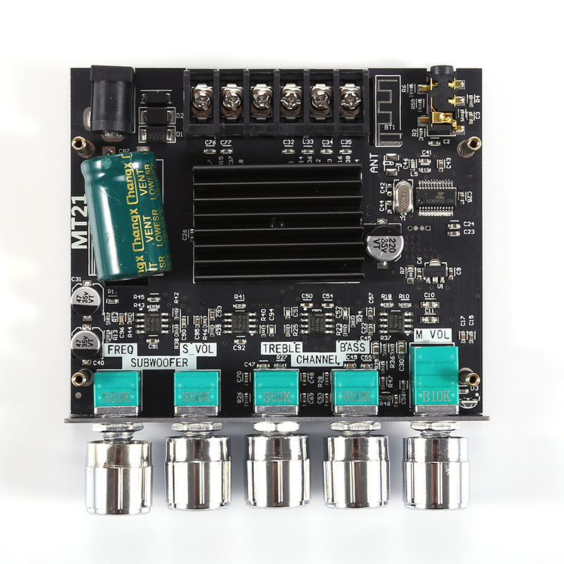 ZK MT21 2 1 Channel Bluetooth Digital Power Amplifier Module 50W x 2 100W High Low Tone Super Bass - Image 5