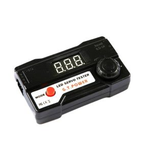 GTPower LED Digital Tube Steering Gear Tester Small Size Easy Carry Four Sets Interfaces