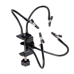 Four Claw Aluminum Alloy Soldering Station Metal Arm Universal Clamp Welding PCB Circuit Board Repair Holder