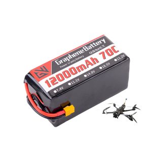 GW Battery 22.2V 6S 12000mAh 70C High Rate LiPo for FPV Drones Vehicles Ships