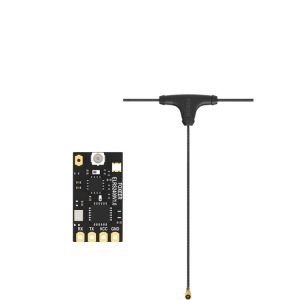 FOXEER 2.4G ELRS Receiver LNA FPV with T Antenna 0.77g Long Range 5V for Crossing Machines