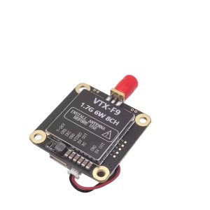 1 point 7g 6W 8Ch Analog FPV Video Transmitter Receiver VTX F9