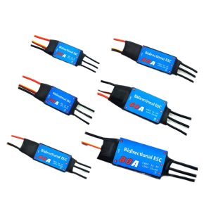 Bidirectional Brushless ESC 20A 30A 40A 50A 60A 80A for RC Boat Underwater Propeller