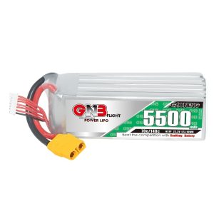 LiPo-акумулятор GNB High Energy на 5500 мА·годин, 6S, 22,2 В, 70°C для радіокерованих автомобілів, човнів та гелікоптерів