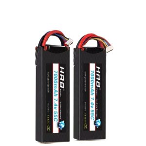 Акумулятор LiPo моделі HRB на 5200 мА·год, 6000 мА·год та 7000 мА·год, 4S, 14,8 В, 55°C у жорсткому корпусі для радіокерованих гелікоптерів