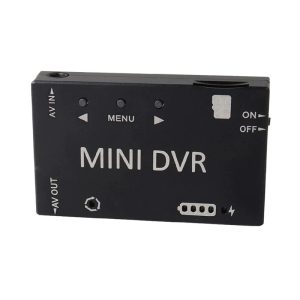 Kompakter Mini-DVR-Videorekorder mit USB-Anschluss – Orange/Schwarz für FPV-Brillen und Drohnensysteme