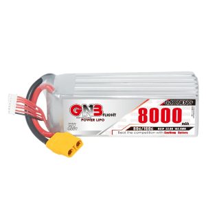 GNB High Energy 8000mAh 6S 22.8V 80C HV-Lipo-Akku für RC-Hubschrauber und Drohnen