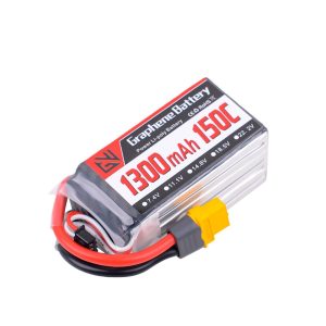 GW Model LiPo Battery 6S 22.2V 1300mAh 150C for 5 Inch FPV Racing Drone