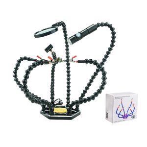 Factory Direct Multi Function Aluminum Alloy Soldering Station PCB Welding Workbench Flexible Arm