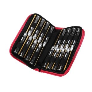 16 Piece Tool Kit Set Cross Hexagon Socket RC Vehicle Model Tool Aluminum Alloy Screwdriver