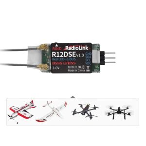 Ledi R12DSE Mini Receiver 12 Channels SBUS Signal Multi-Axis Fixed-Wing Car Boat AT9S PRO Compatible