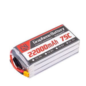 GW Model Battery A 6S 22.2V 22000MAh 75C High Rate Lipo for 13inch 15inch Crossing Drones