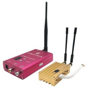 New 1.2G 8W Dual Antenna High Power Wireless Image Video Transmission Transceiver Set VTX VRX