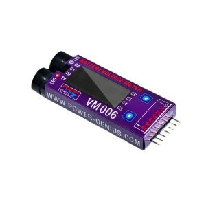 High Precision VM006 1-6S Lipo Battery Voltage Checker Low Voltage Alarm BB Ring LCD Screen