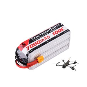 GW 22.2V 7000mAh 100C LiPo Battery High Rate for UAV Car RC Model FPV Drone