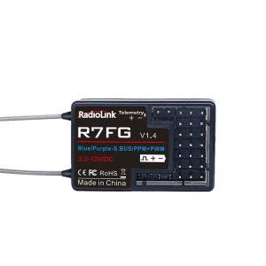 Ledi R7FG 7 Channel Gyro Receiver Anti Spark 600m Return Voltage IPX4 Splash Proof Water