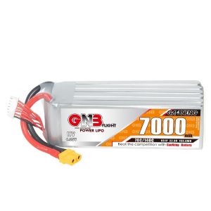 GNB Hochleistungs-Lipo-Akku mit 7000 mAh, 6S, 22,8 V und 70 C für RC-Autos, Schiffe und Hubschrauber