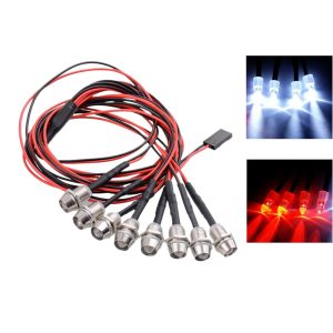 RC Car 8LED Light Kit for 1/10 1/8 Scale D90 HPI Fuel Electric Model