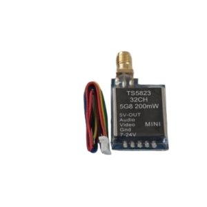 5.8G 200mW 40CH Mini Wireless Video Transmitter TS5823 for FPV Drones