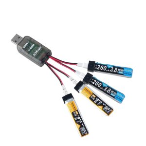 AOKoda CX405 1S Lithium Battery Charger USB Ph20 Socket 435V High Voltage Four Channels