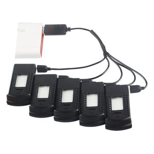 5 in 1 USB Charging Cable for E58 Xs809 Drone 3.7V Lithium Battery Charger