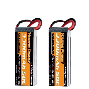 Акумулятор LiPo Youme 3300 мА·год 6S 50C для моделей літаків RC