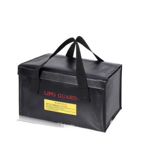 Lithium Battery Explosion Proof Safety Bag High Temperature Flame Retardant Fireproof Handbag 260x130x150mm