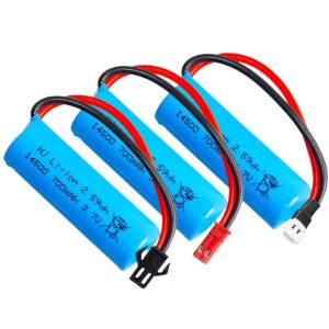 Zylindrische 14500-Lithium-Batterie 3,7 V, 700 mAh, 15C-Hochleistung für RC-Flugzeuge und elektrische Spielzeuge