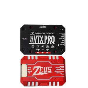 HGLRC ZEUS VTX PRO 1.6W FPV Video Transmitter High Power Built In Microphone
