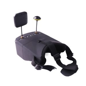 نظارات واقع افتراضي LS-800D لبث الفيديو FPV بحجم 5 بوصة، مع استقبال مزدوج على تردد 5.8 جيجاهرتز و40 قناة وتسجيل داخلي