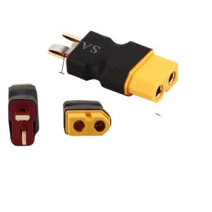 T Plug to XT60 Connector Adapter High Temperature Resistant for RC Model Lipo Battery
