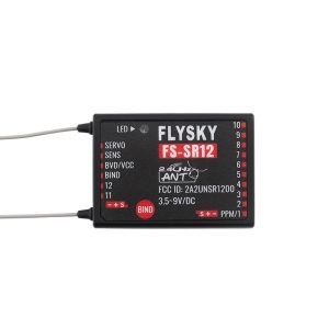 Foss FLYSKY FS SR12 ANT Protocol 12 Channel PWM Receiver Bidirectional Transmission Return