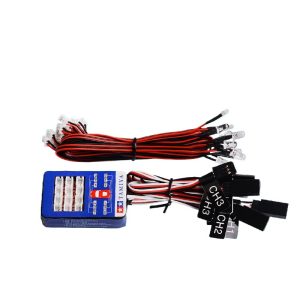 RC 12 Lights Flash Light Set LED Intelligent Model Linkage Light Remote Control Car Simulation TAMIYA