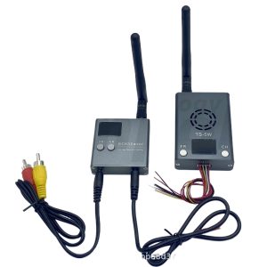 جهاز إرسال واستقبال صوتي ومرئي لاسلكي FPV 4.9G و5.8G، طراز RC832Mini