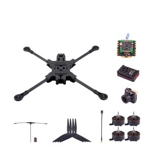 Gwrc Flying Machine Set 15inch Complete Machine 58G 3W High Power Image Transmission Long Endurance Large Load DIY Components