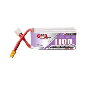 GNB High Energy 1100mAh 3S 11.4V 60C HV LiPo Battery for FPV Drones