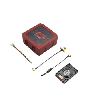 RUSH SOLO FPV 5.8 جيجا 1.6 واط – جهاز إرسال فيديو عالي القدرة من نوع CNC مع ميكروفون للطائرات ذات الأجنحة الثابتة