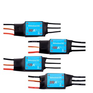 Bi directional Brushless Electric Speed Controller 80A 100A 125A 200A High Power No Calibration Plug Play