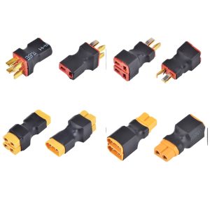 Переходник для параллельного подключения аккумуляторов LiPo с разъемами T Plug и XT60 – 1 женский, 2 мужских и наоборот для моделей RC