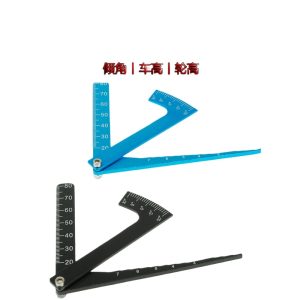 RC Model Car 3 in 1 Measuring Tool Metal Shunting Ruler Adjustable Frame Height Tire Inclination