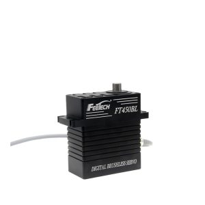 Feite 24V 450Kg Brushless Motor All Aluminum Shell Steel Gear 180 Degree Magnetic Coding Industrial Digital Servo FT450B C001