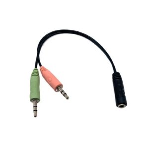35mm Stereo Female to Dual 35mm Stereo Male Audio Signal Adapter Cable Splitter