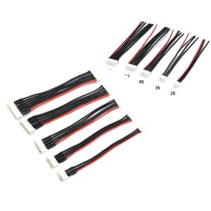 Lithium-Batterie-Balance-Ladeanschluss, männlicher Stecker – Verlängerungskabel für 2S bis 6S, 10 cm, 22 AWG