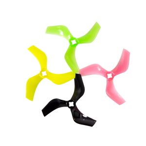 Gemfan 75mm Three Blade Propeller 3 Inch Ducted Blade for Shendrone Model FPV Drone Lemon Yellow