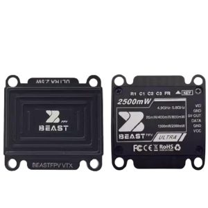Beastfpv 4 9g 5 8Ghz 2 5W High Power 64Ch Vtx Image Transmission Cnc Shell