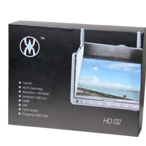 HD02 5.8G FPV 7 Inch HD Highlight Monitor with HDMI Input for Aerial Photography