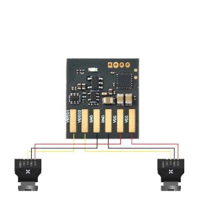 Foxeer 2 Channel Video Switcher for Aerial Photography Multi View Switching Dual Camera