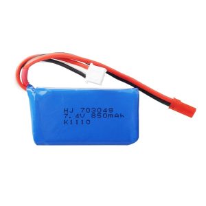 7,4-V-Lithium-Akku mit 850 mAh – Modell 703048 EL2P für Weili V912, V262, V333 und V353